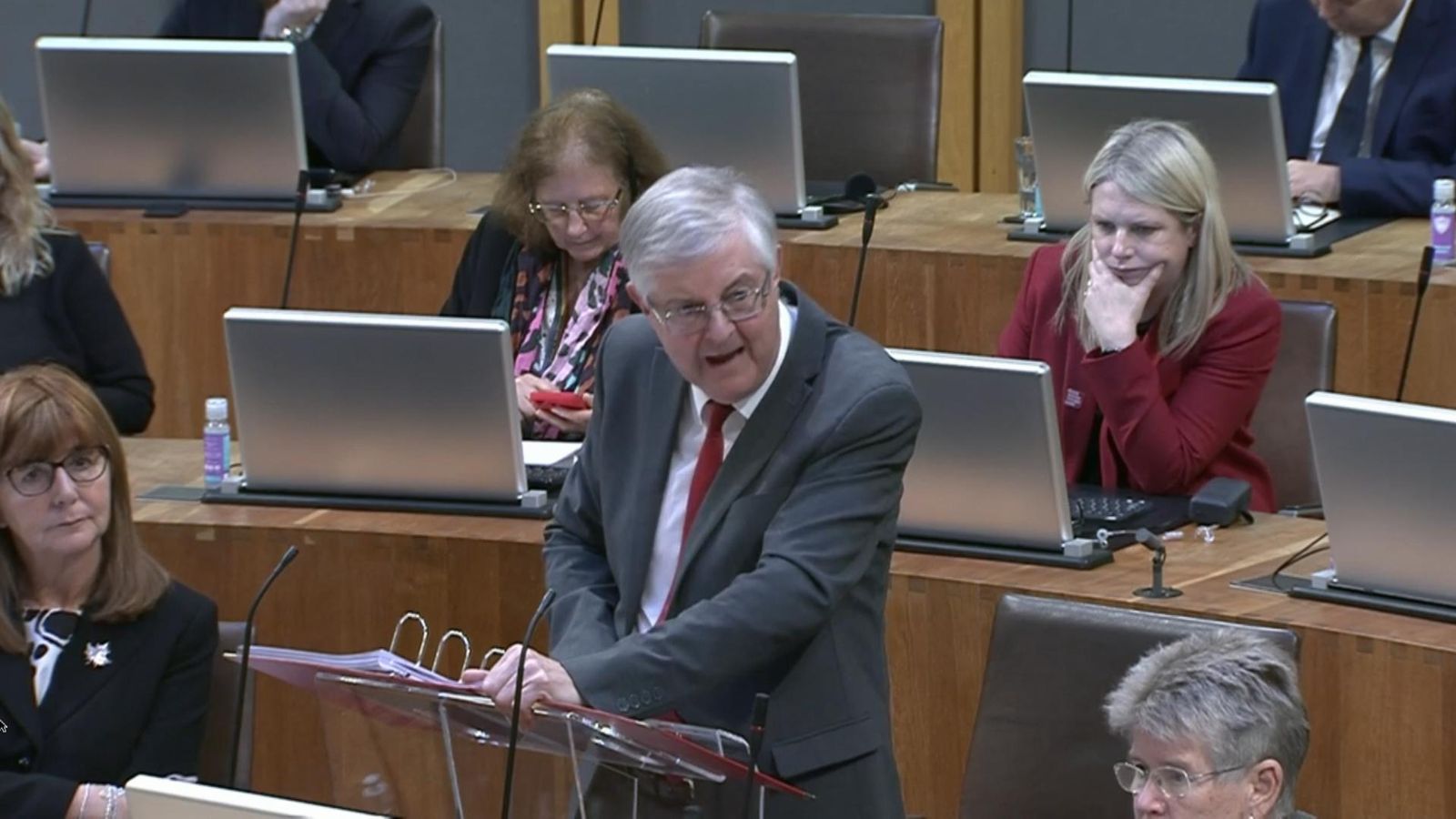 Wales' First Minister Mark Drakeford loses temper with Tories as he accuses them of making mess of UK's budget and reputation