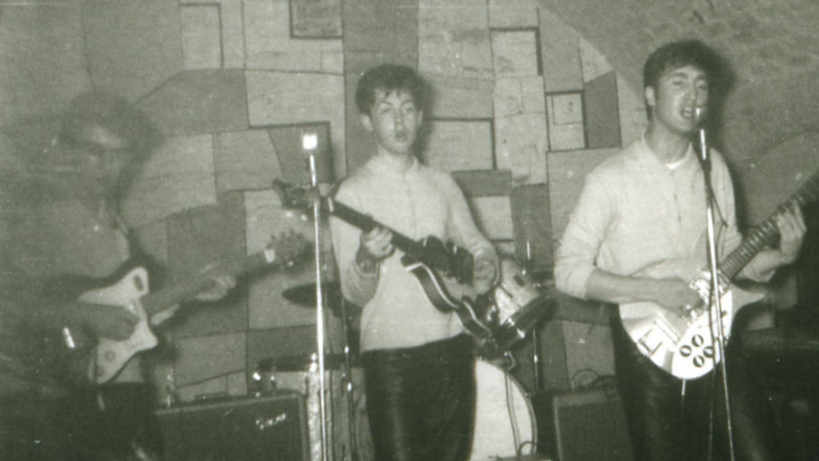 The Beatles: Rare photos of John, Paul and George playing at Liverpool's Cavern Club found