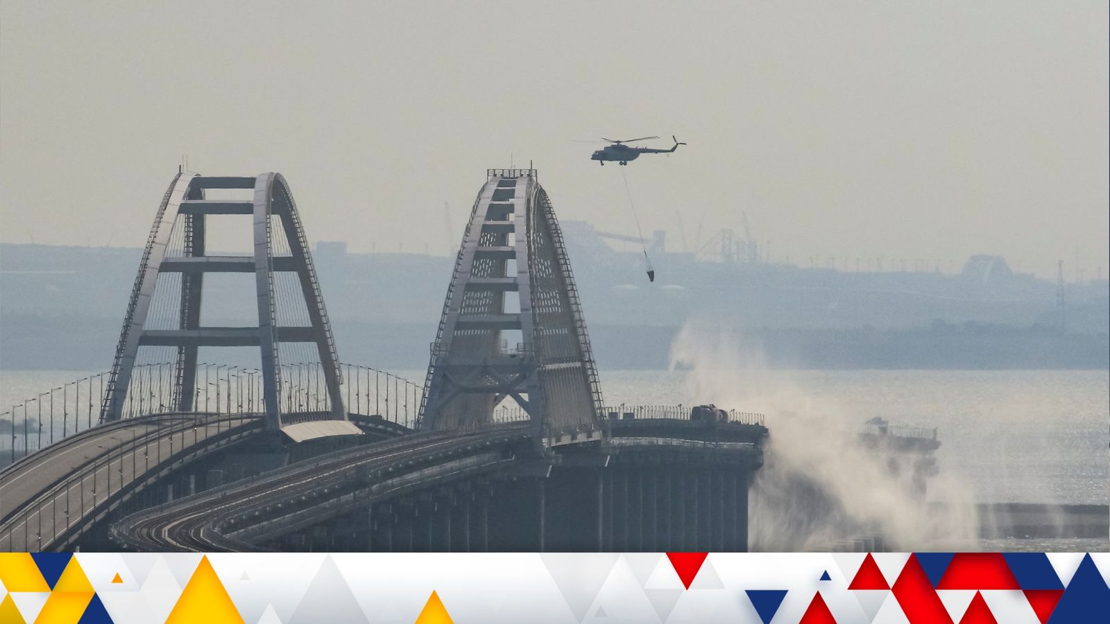 Crimea bridge explosion could be turning point for Russia - as Ukraine 'flicks two fingers' at Putin