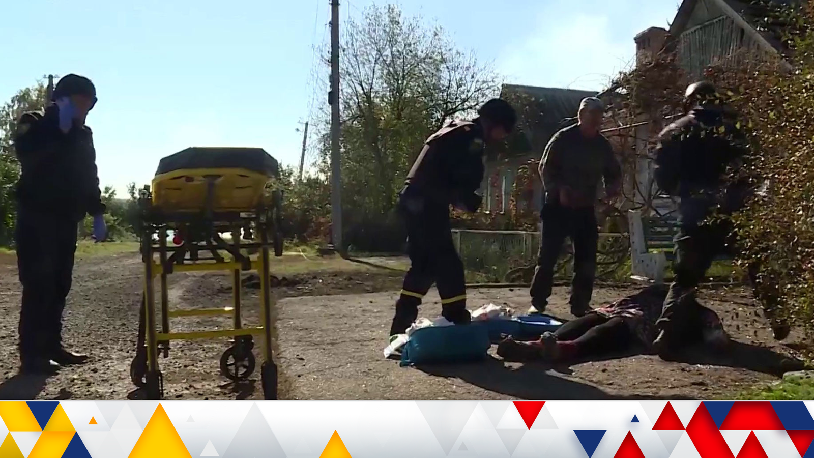 Ukraine war: Paramedics treat woman in battered Bakhmut during intense aerial attack
