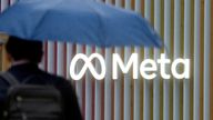 The logo of Meta Platforms is seen in Davos, Switzerland, May 22, 2022. REUTERS/Arnd Wiegmann/File Photo/File Photo