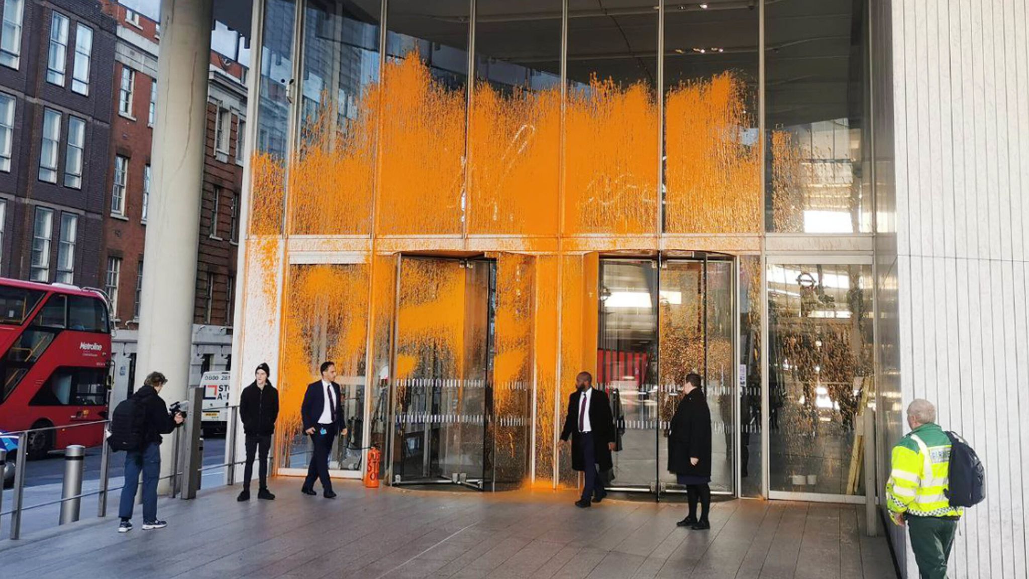 just-stop-oil-activists-spray-orange-paint-over-home-office-mi5-news