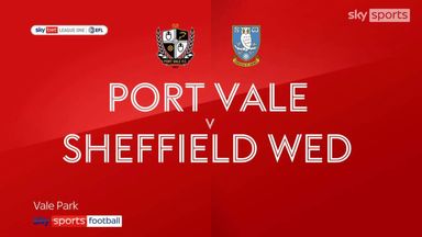 Port Vale 0-1 Sheffield Wednesday