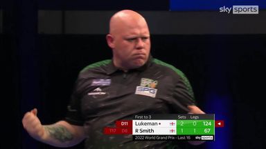 Lukeman with a magnificent 124 checkout!
