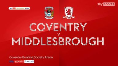 Coventry 1-0 Middlesbrough