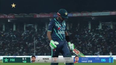 England claim early wicket of Babar Azam