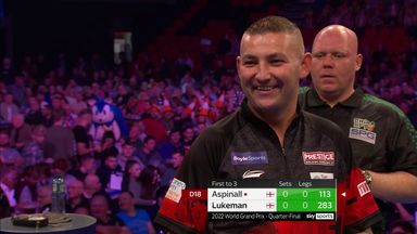 Aspinall opens with 113 checkout