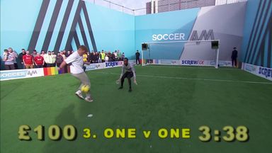 Ollie Pope so close to Soccer AM wonder goal! 