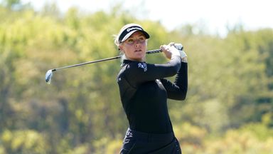 Hull hits eight birdies to take lead at in The Ascendant LPGA