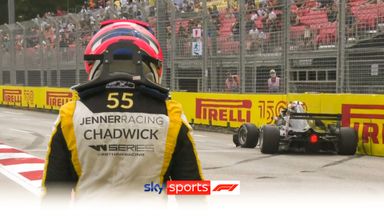 W Series: Chadwick misses title chance after Singapore crash