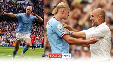 'What can I teach him?!' | Pep thanks Haaland for joining City