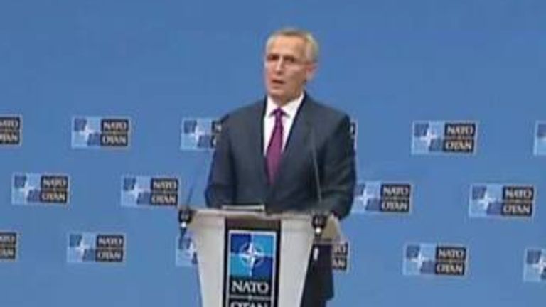 "Russia knows that a nuclear war cannot be won and must never be fought." NATO Secretary General Jens Stoltenberg says any use of nuclear weapons would have "severe consequences".