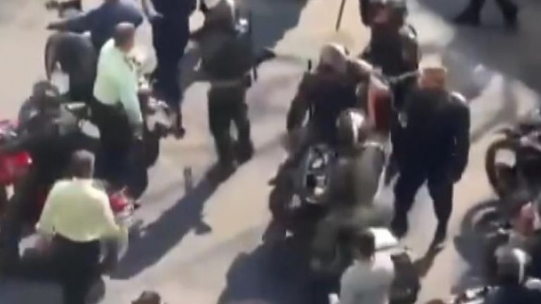 A new video has emerged online showing a police officer sexually assaulting a female protester while trying to arrest her in Tehran’s Argentina Square.