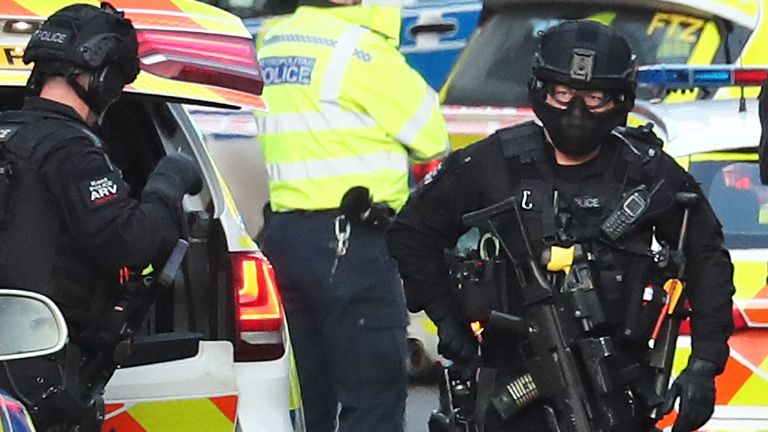Armed police in the UK. File pic
