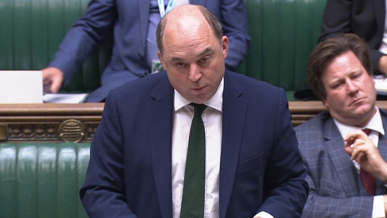 Ben Wallace tells the House of Commons about an incident involving British and Russian aircraft over the Black Sea