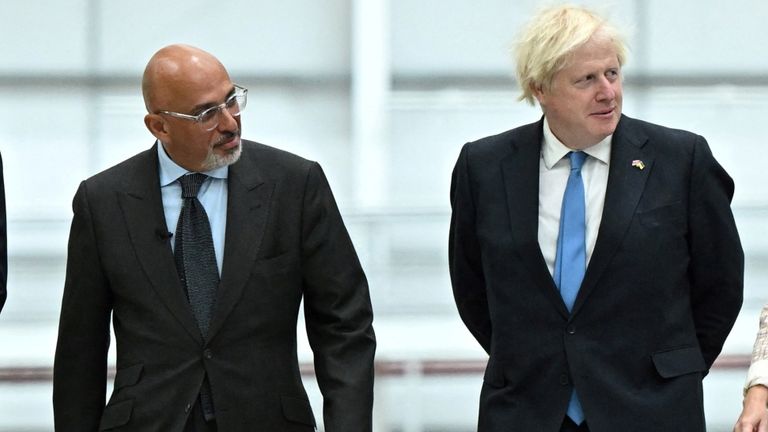 Boris Johnson and Nadhim Zahawi