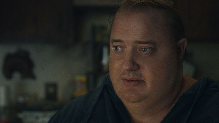 Brendan Fraser stars in The Whale. Pic: A24