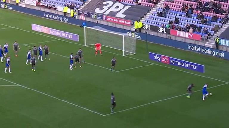 Ryan Allsop defends the Cardiff City goal Pic: Sky Sports 