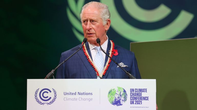 King Charles appeared at COP26 in Glasgow