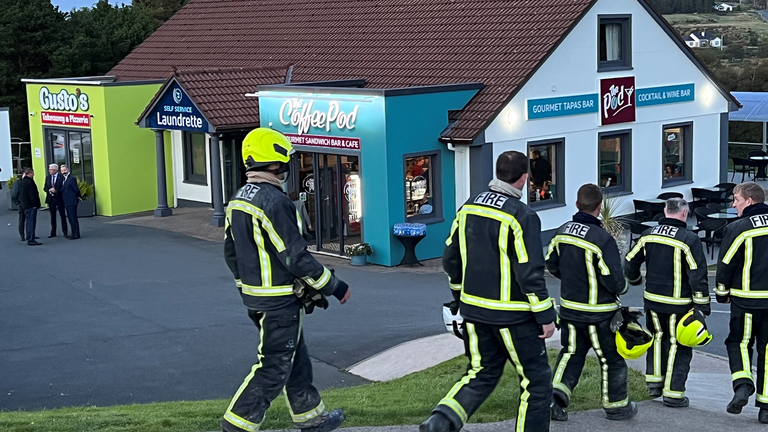 The Coffee Pod gave out drinks to the emergency services workers 