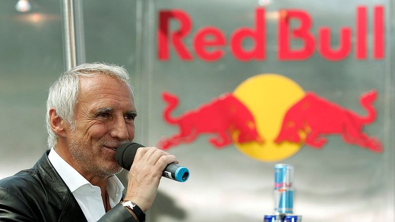 Red Bull chief Dietrich Mateschitz speaks on June 13, 2022, in Salzburg, Austria. The Austrian billionaire, co-founder of energy drink company Red Bull and founder and owner of the Red Bull Formula One racing team, has died, officials with the Red Bull racing team said, Saturday, Oct. 22, 2022. He was 78. (AP Photo/Andreas Schaad, File)