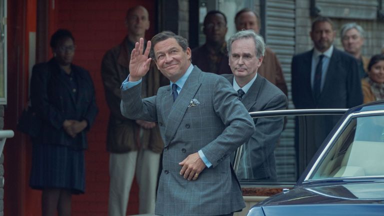 Dominic West as Prince Charles in The Crown. Pic: Netflix