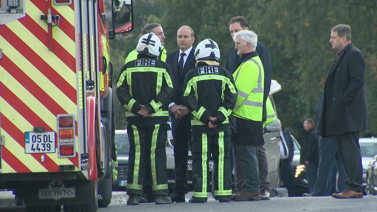 Irish Prime Minister Micheal Martin also pledged support to help the community get through the "enormous trauma".