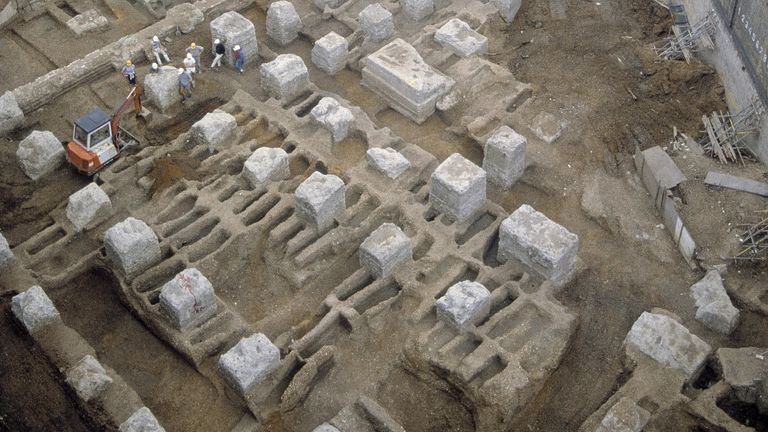 Embargoed until Wednesday, October 19, 1600, undated distribution photo of the East Smithfield Plague Pit, used for mass burials in 1348 and 1349, researchers extracted from the remains of those buried there DNA.Genes that provided protection from the Black Death pandemic more than 700 years ago are now associated with increased susceptibility to autoimmune diseases such as Crohn's disease and rheumatoid arthritis, according to DNA analysis