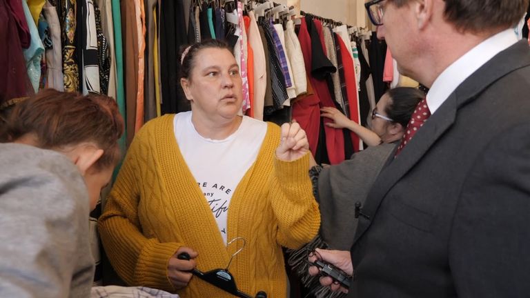 Sky News spoke to Zoe and her daugther, sifting through clothes at the ‘£1 clothes shop’ in Southampton about the new PM.