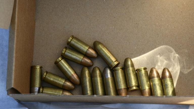 Firearm and ammunition found in West Derby Cemetery
Credit:Merseyside Police
