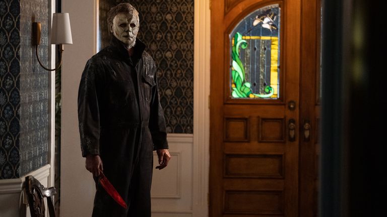 Michael Myers (aka The Shape) in Halloween Ends directed by David Gordon Green