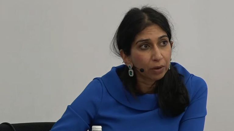 Home Secretary Suella Braverman criticised fellow MPs for acting in &#39;an unprofessional way&#39;.