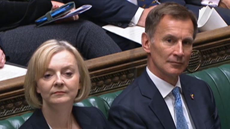 'De facto PM(?)'  Jeremy Hunt with the current PM Liz Truss  