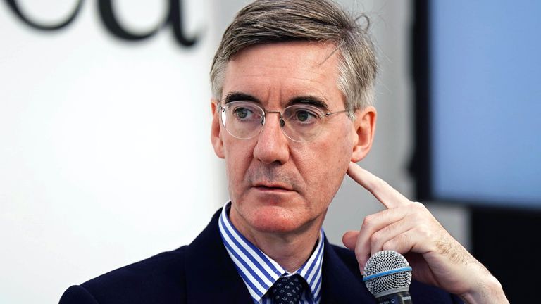 Business Secretary Jacob Rees-Mogg during a fringe event hosted by Institute of Economic Affairs during day three of the Conservative Party annual conference at the International Convention Centre in Birmingham. Picture date: Tuesday October 4, 2022.
