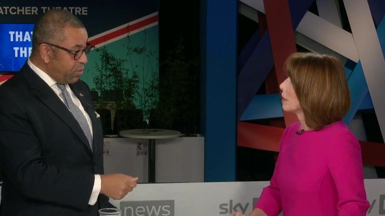 James Cleverly speaks to Kay Burley 