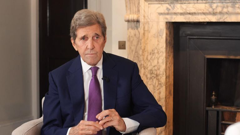 John Kerry says every government is off course for its climate change goals and urges everyone to set targets at the next COP. He goes on to say it would be &#39;terrific&#39; for the King to attend COP due to his previous work on climate change.