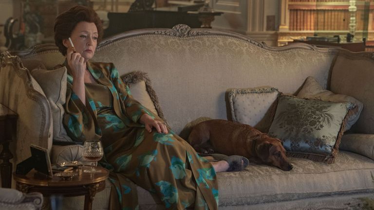Lesley Manville as Princess Margaret in series five of The Crown