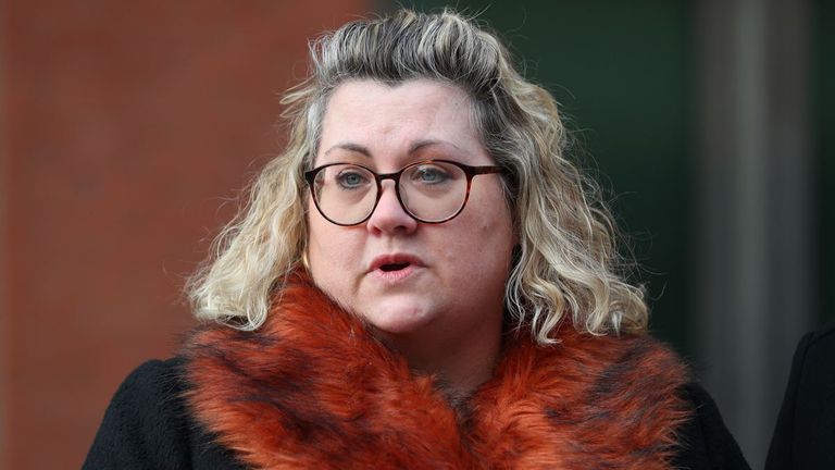 Lisa Squire, the mother of student Libby Squire