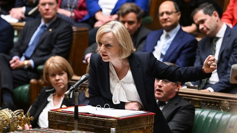 Liz Truss at Prime Minister&#39;s Questions