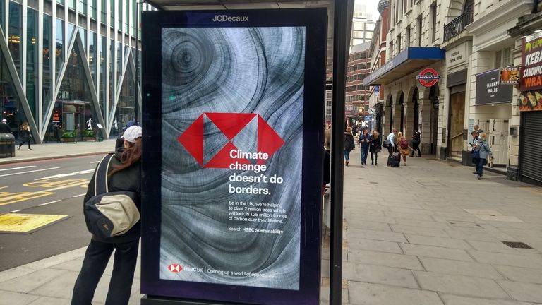 An HSBC advert in London
