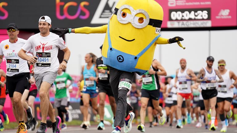 Runners in fancy dress