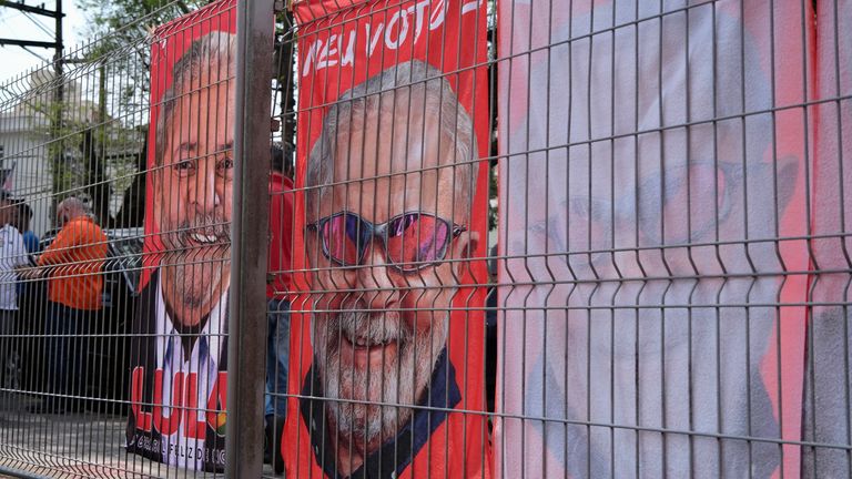 supporters of Lula da Silva in Sao Bernardo do Campo, a dormitory town on the edge of Sao Paulo city