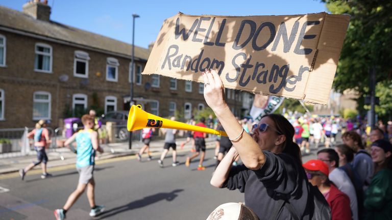 Spectators were on hand to provide support to competitors