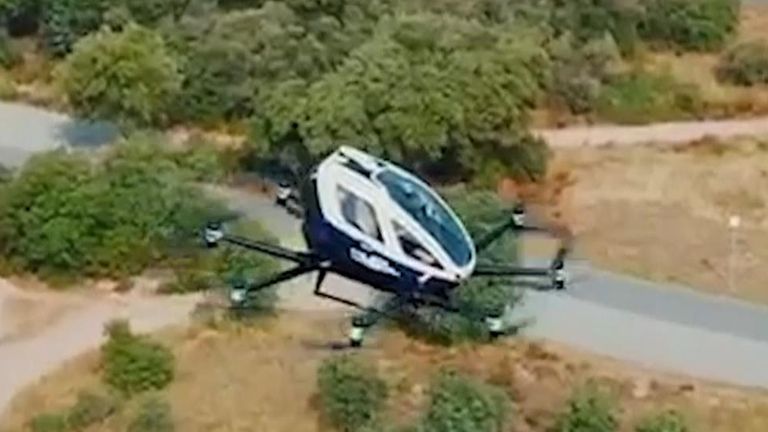 Police in Spain trial &#39;mega drone&#39;