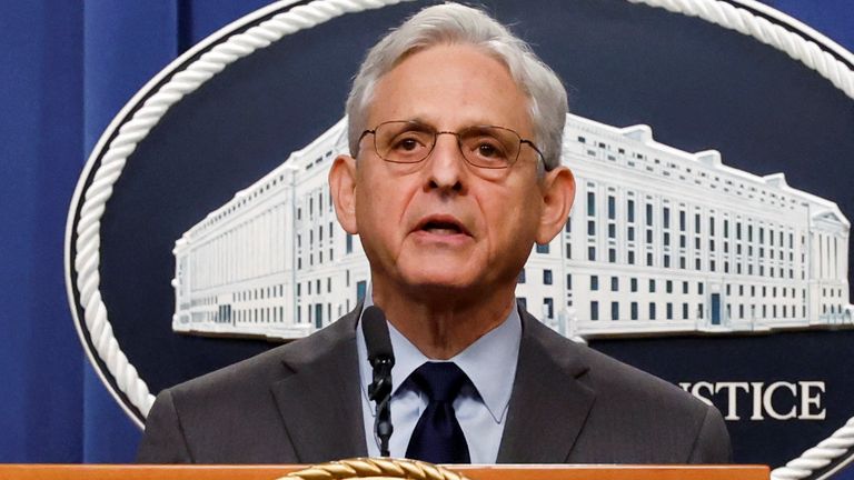 US Attorney General Merrick Garland announces charges against two Chinese nationals 