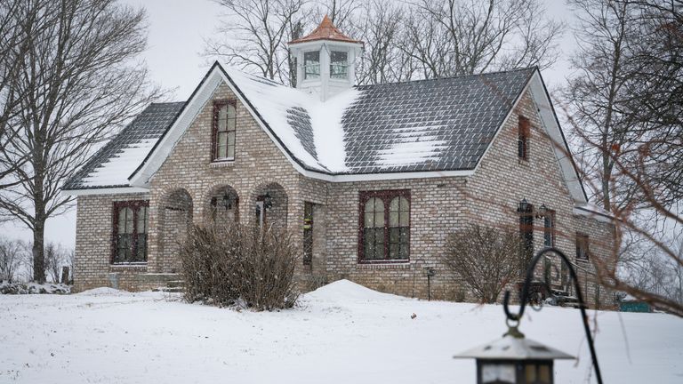 Mark Latunski's home in Bennington, Michigan.Image: Associated Press