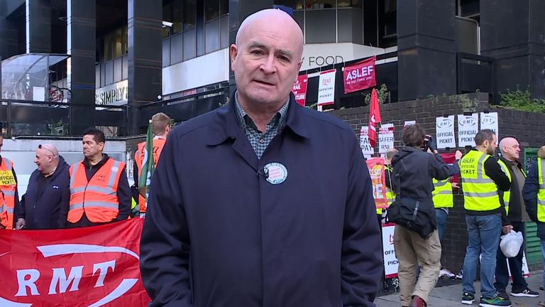 Mick Lynch says disruption of events is inevitable as strike action is being taken