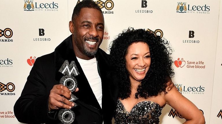 MOBOs chief executive Kanya King with Idris Elba. Pic: MOBO Organisation