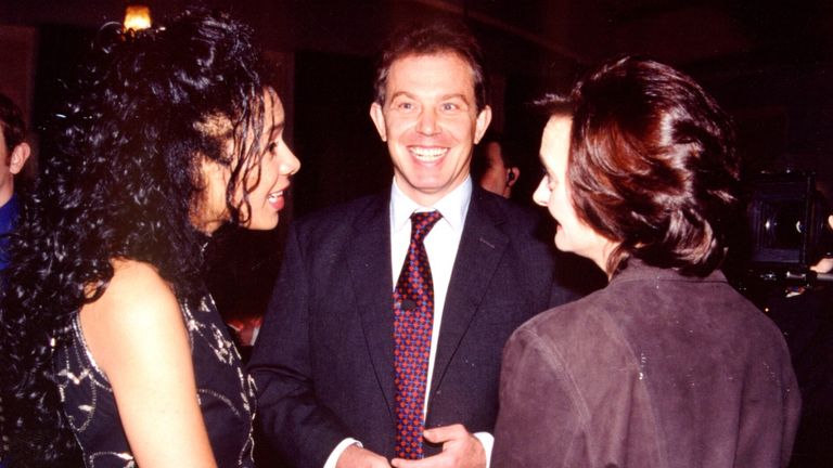 MOBOs chief executive Kanya King with Tony Blair