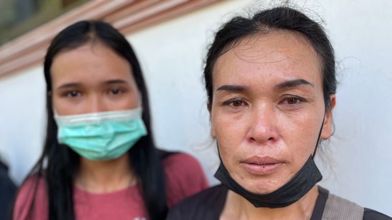 Rassami Srinamburi lost her son in a mass shooting in Nong Bua Lamphu, Thailand.